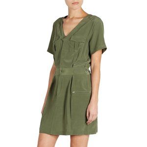 Equipment | Green Oliver Silk Utility Dress Size XS
